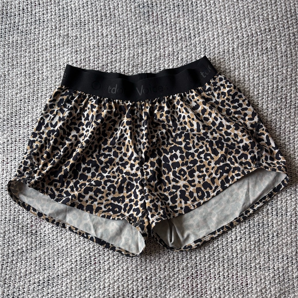 Outdoor Voices Relay 3” Athletic Short Leopard Print